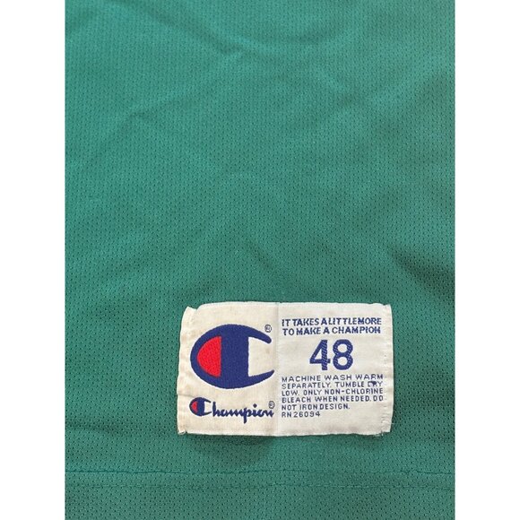 Vintage 90's Champion Boston Celtics Paul Pierce #34 NBA Green Jersey Men's 48 - Picture 7 of 8